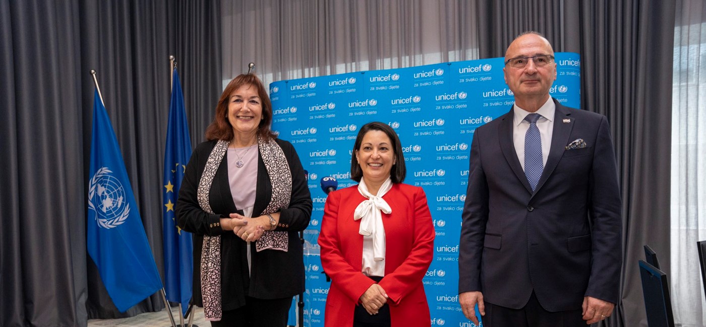 Grlić Radman: Hrvatska 2023. putem UNICEF-a donirala 2,8 milijuna eura pomoći